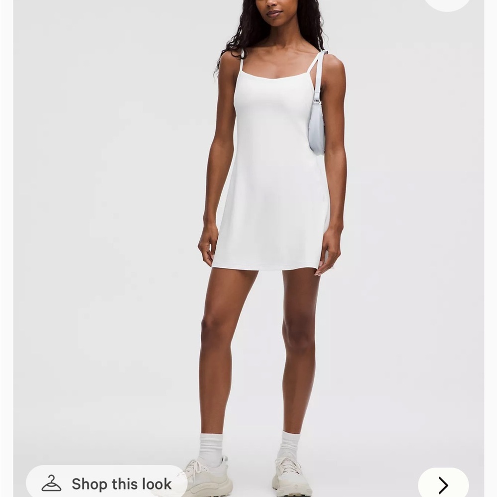 NWT Lululemon Align Cami Strap Tank Dress in White size 8